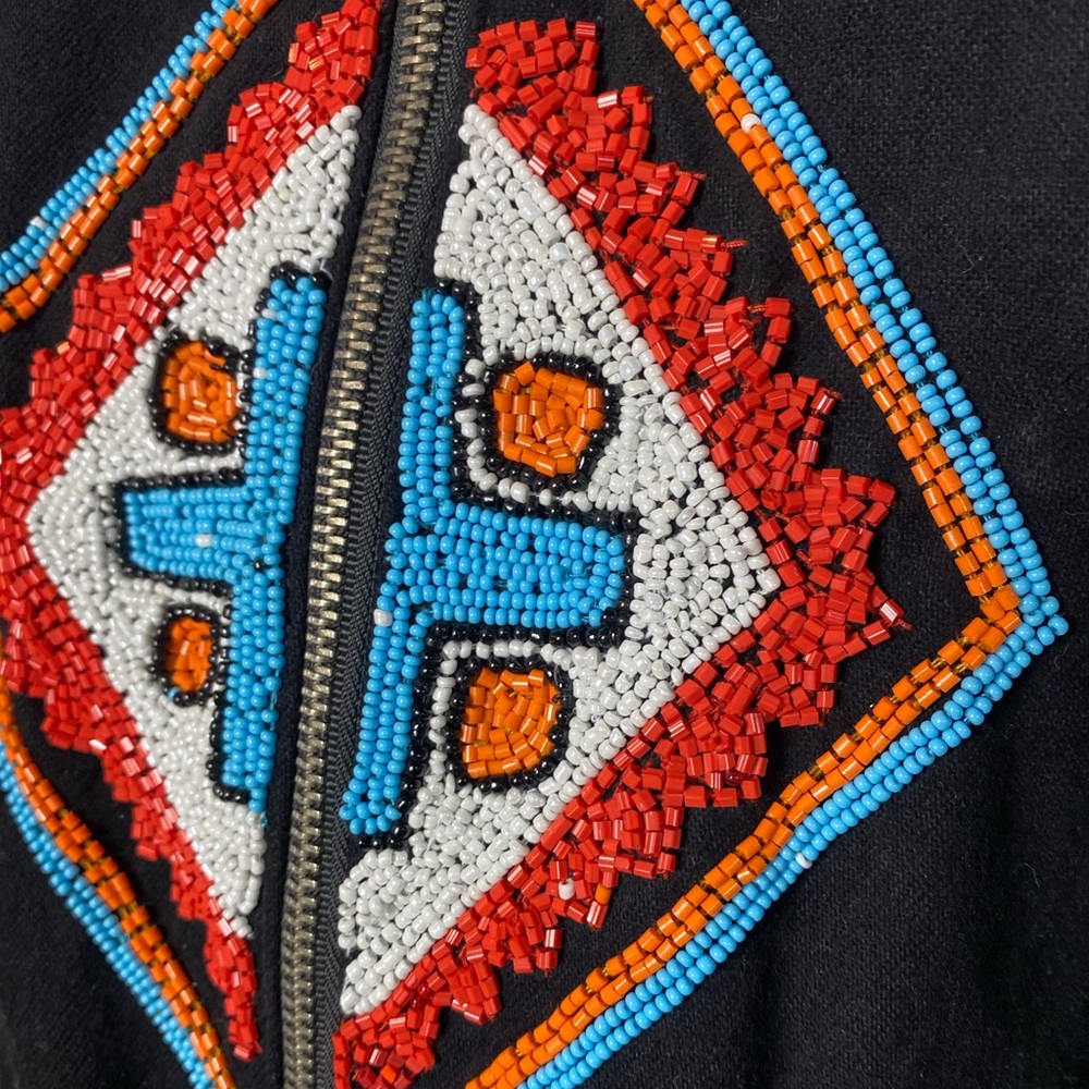 NWT VTG STONE RIVER BEADED TRIBAL JACKET - Picture 12 of 15